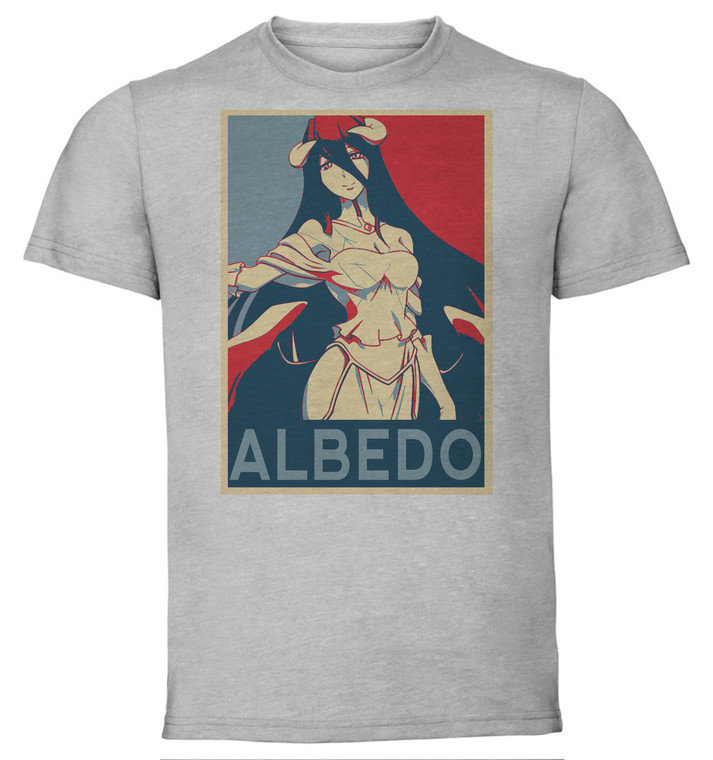 T-Shirt Unisex - Grey - Propaganda - Overlord - Albedo