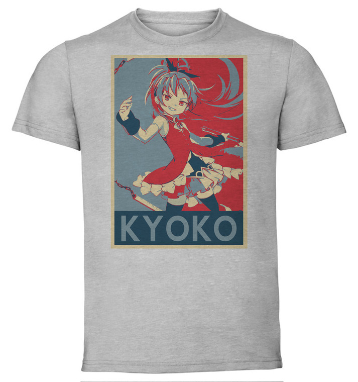 T-Shirt Unisex - Grey - Propaganda - Puella Magi Madoka Magica - Kyoko