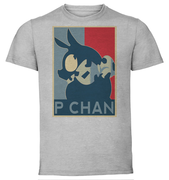 T-Shirt Unisex - Grey - Propaganda - Ranma - P-Chan