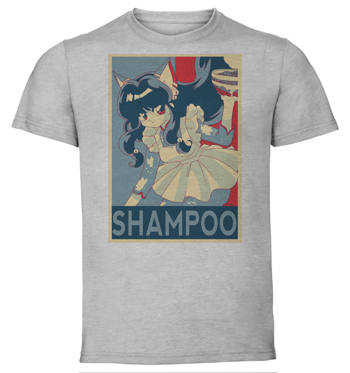 T-Shirt Unisex - Grey - Propaganda - Ranma - Shampoo