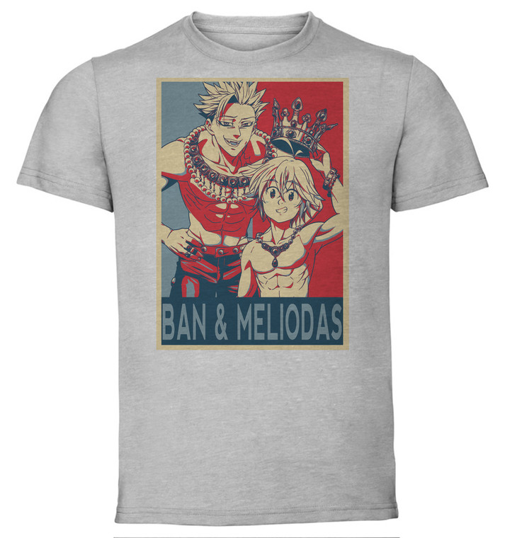 T-Shirt Unisex - Grey - Propaganda - The Seven Deadly Sins - Ban & Meliodas