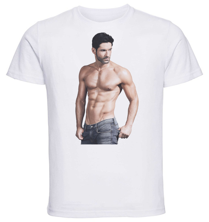 T-shirt Unisex - White - Actor - Tom Ellis 05