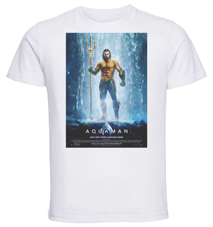 T-shirt Unisex - White - Aquaman Playbill