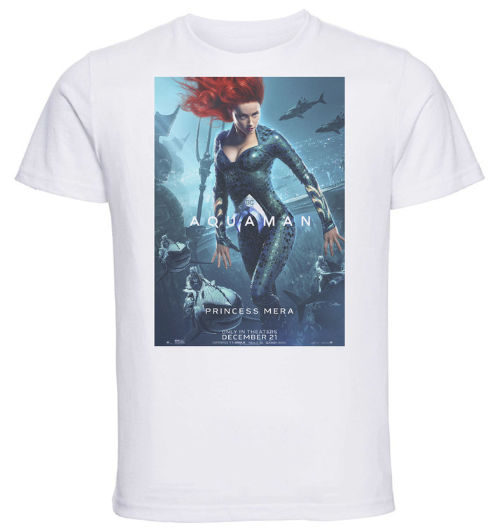 T-shirt Unisex - White - Aquaman Princess Mera Playbill