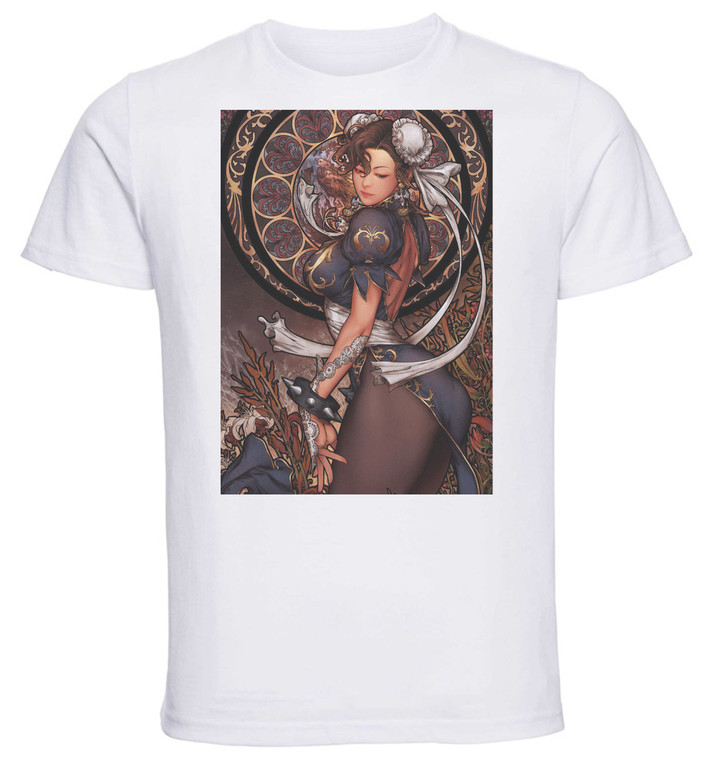 T-shirt Unisex - White - Art Nouveau - Chunli