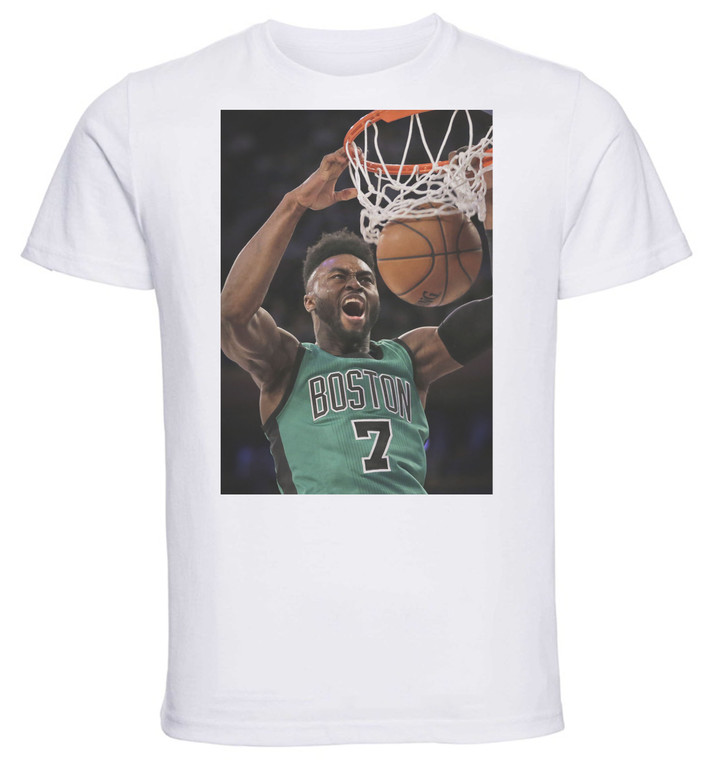 T-shirt Unisex - White - Basket - Brown Jaylen