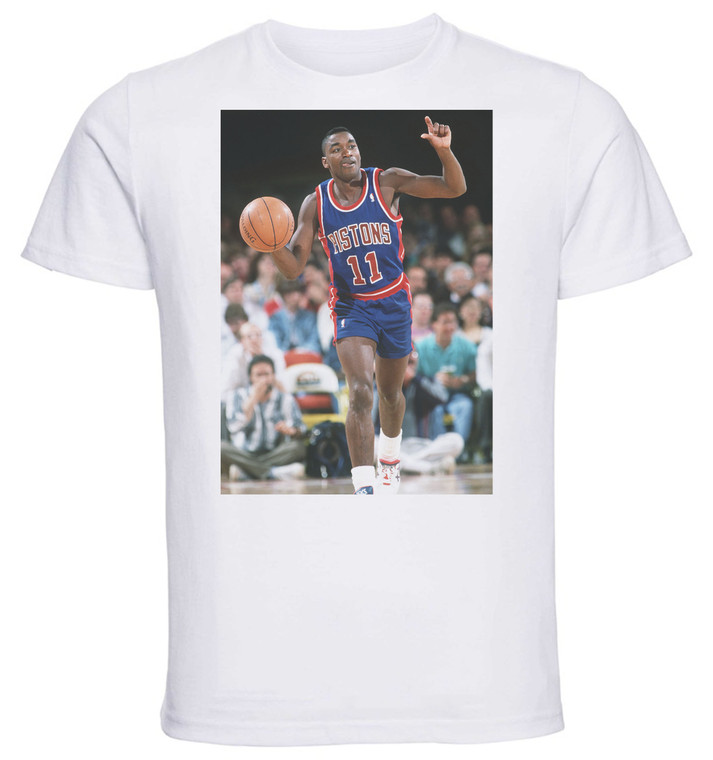 T-shirt Unisex - White - Basket - Isiah Thomas