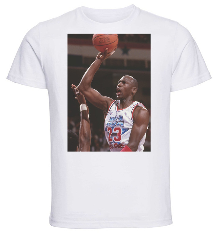 T-shirt Unisex - White - Basket - Michael Jordan Variant 2