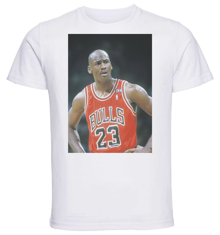 T-shirt Unisex - White - Basket - Michael Jordan