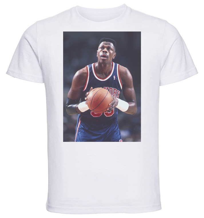 T-shirt Unisex - White - Basket - Patrick Ewing