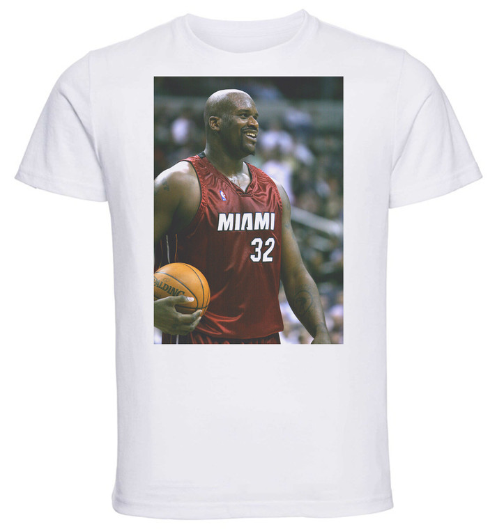 T-shirt Unisex - White - Basket - Shaquille O'neal