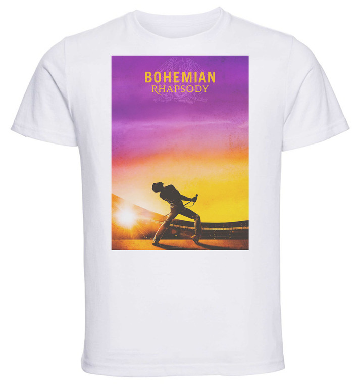 T-shirt Unisex - White - Bohemian Rapsody Var Playbill