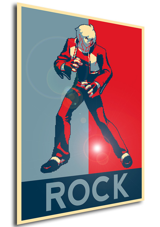 Poster - Propaganda - Pixel Art - Garou Mark of the Wolf - Rock Howards