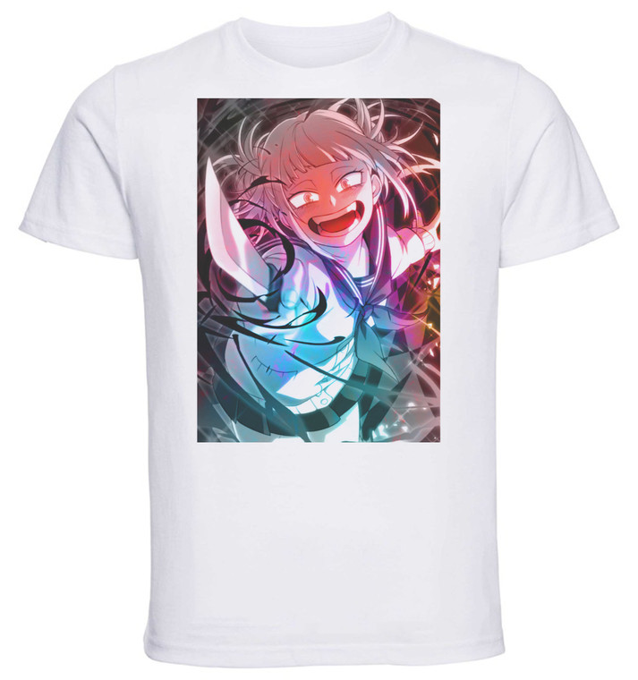 T-shirt Unisex - White - Color Splash - My Hero Academia Toga Himiko