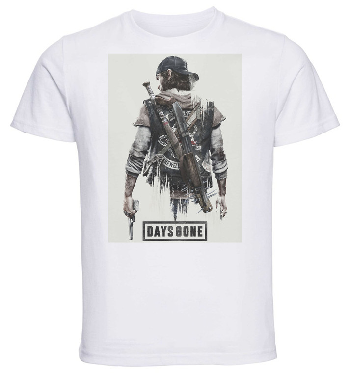 T-shirt Unisex - White - Days Gone Game Cover