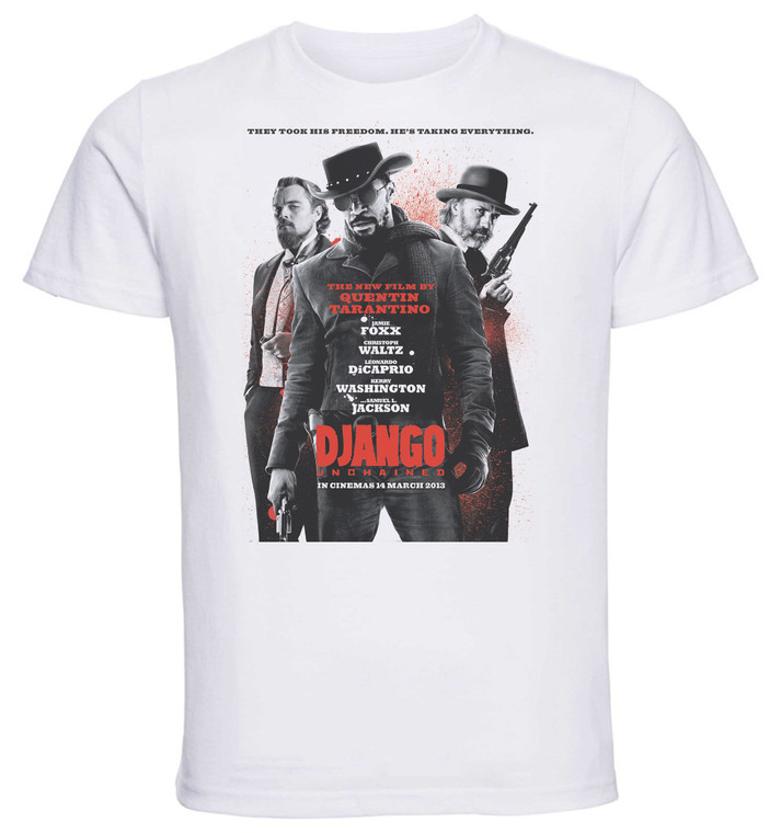 T-shirt Unisex - White - Django Unchained Playbill