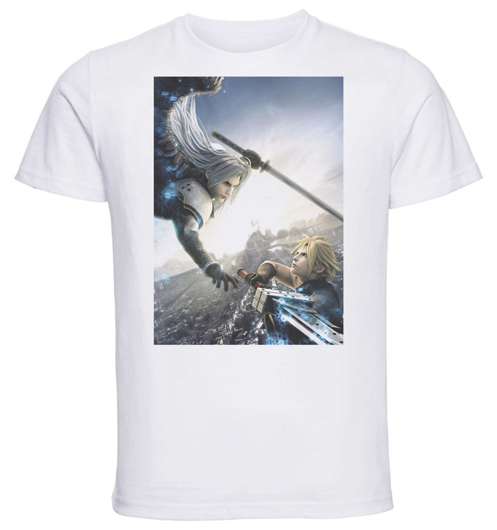 T-shirt Unisex - White - Final Fantasy 7 Game Cover