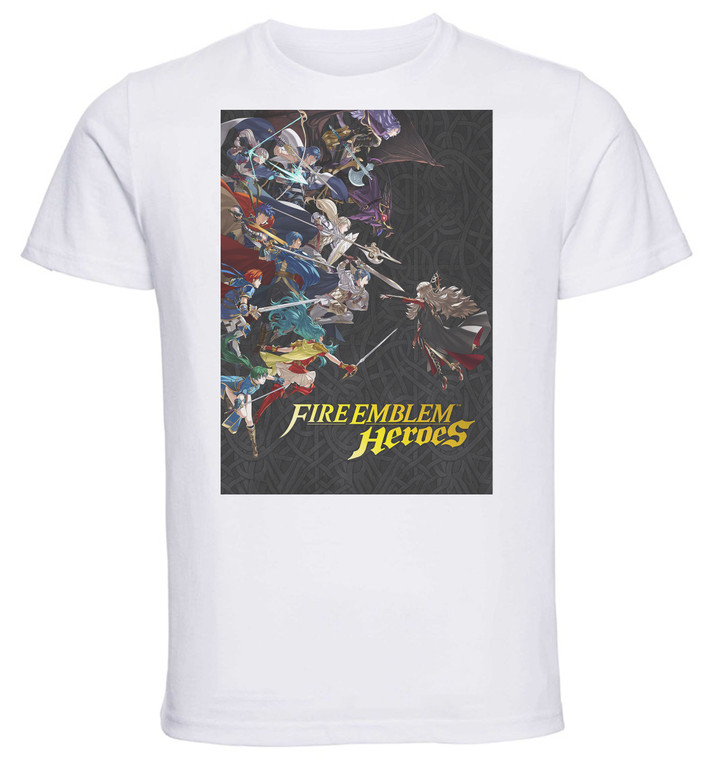 T-shirt Unisex - White - Fire Emblem Heroes Game Cover