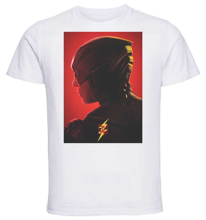 T-shirt Unisex - White - Flash Justice League