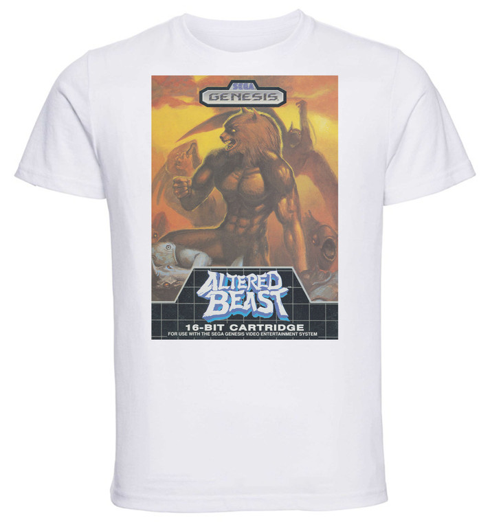 T-shirt Unisex - White - Game Cover Altered Beast