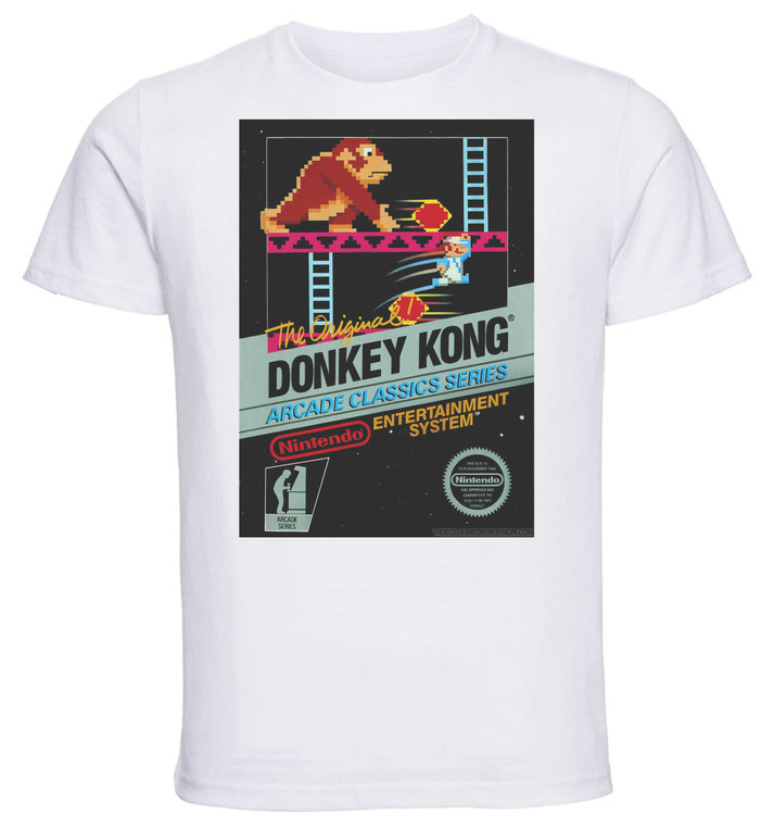 T-shirt Unisex - White - Game Cover Donkey Kong