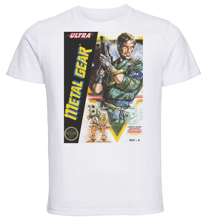 T-shirt Unisex - White - Game Cover Metal Gear