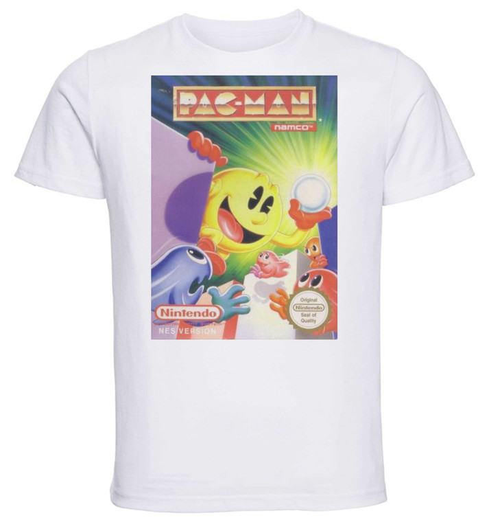 T-shirt Unisex - White - Game Cover Pacman