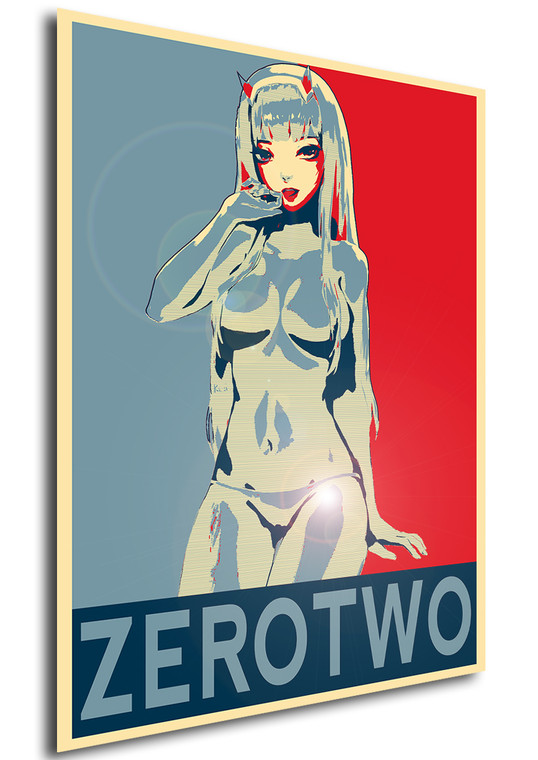 Poster Propaganda - Darling in the Franxx - Zero Two variant 3