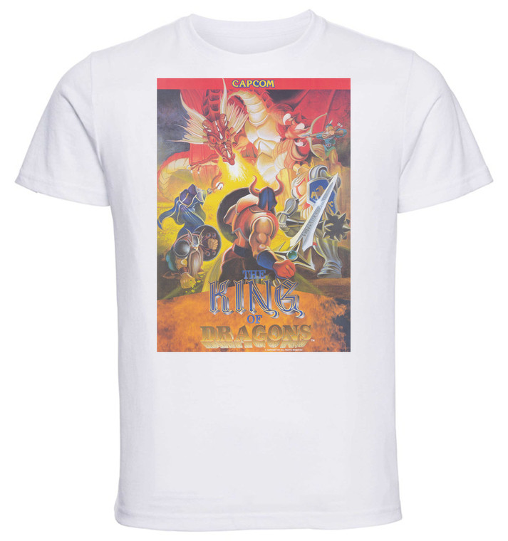T-shirt Unisex - White - Game Cover The King Of Dragons
