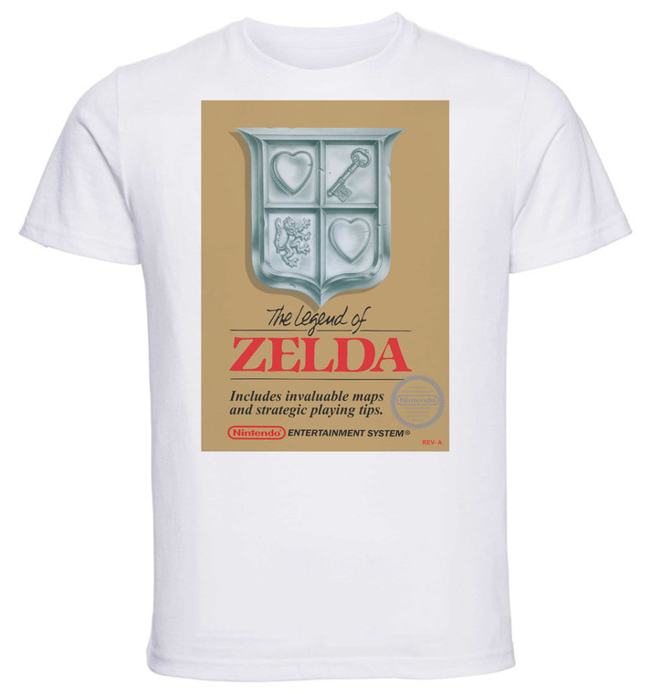 T-shirt Unisex - White - Game Cover Zelda