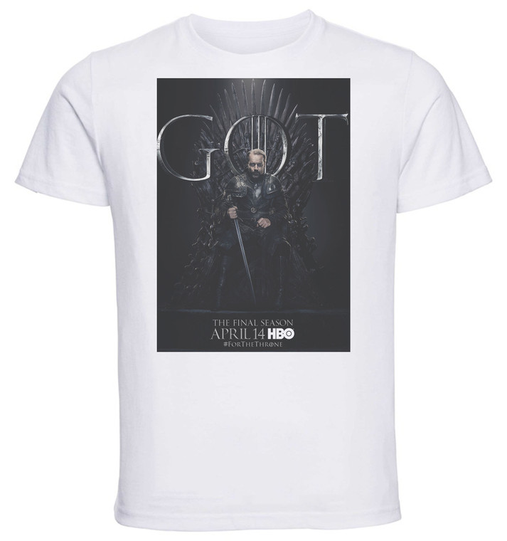 T-shirt Unisex - White - Game Of Thrones Jorah Mormont B