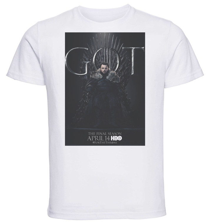 T-shirt Unisex - White - Game Of Thrones Samwell Tarly A