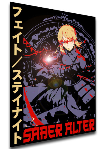 Poster Japanese Style - Fate Stay Night - Saber Alter Artoria