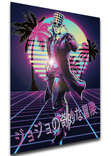 Poster - Vaporwave 80s Style - Jojo's Bizarre Adventure - Phanthom