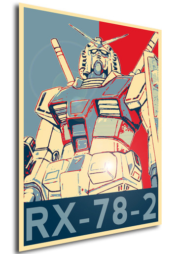 Poster Propaganda Gundam RX 78-2 - Propaganda World