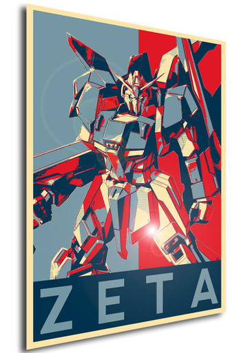 Poster Propaganda Gundam Zeta - Propaganda World