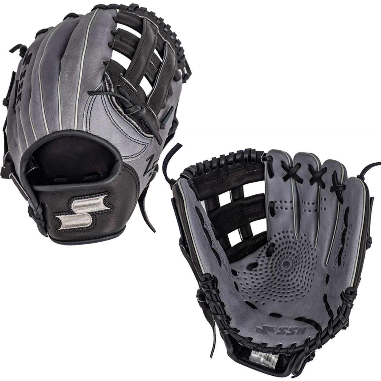 SSK Z5 Craftsman 11.75 Infield Baseball Glove Z5-1175GRYBLK3