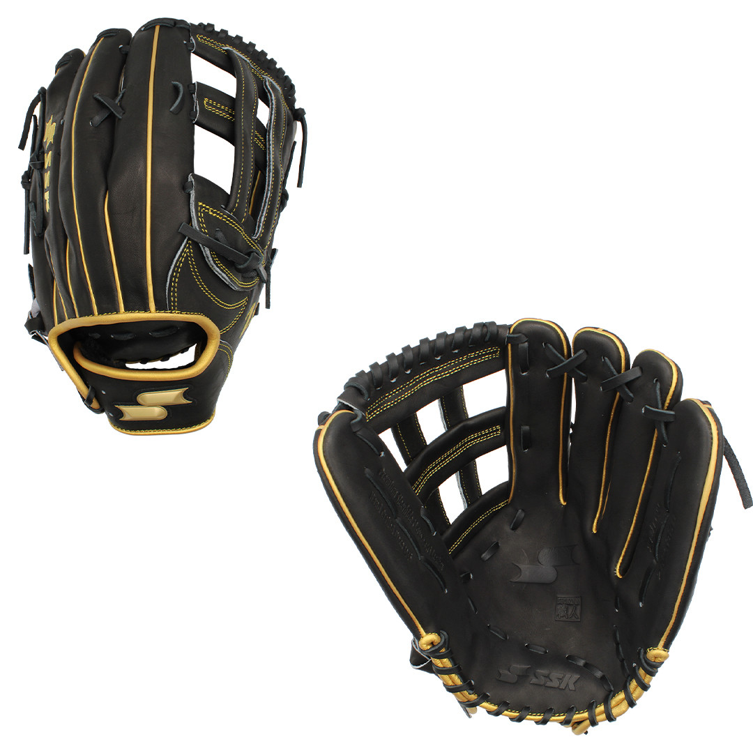 SSK ZSLOW Slowpitch Softball Glove ZS-1350BLKGLD3 - Main Image