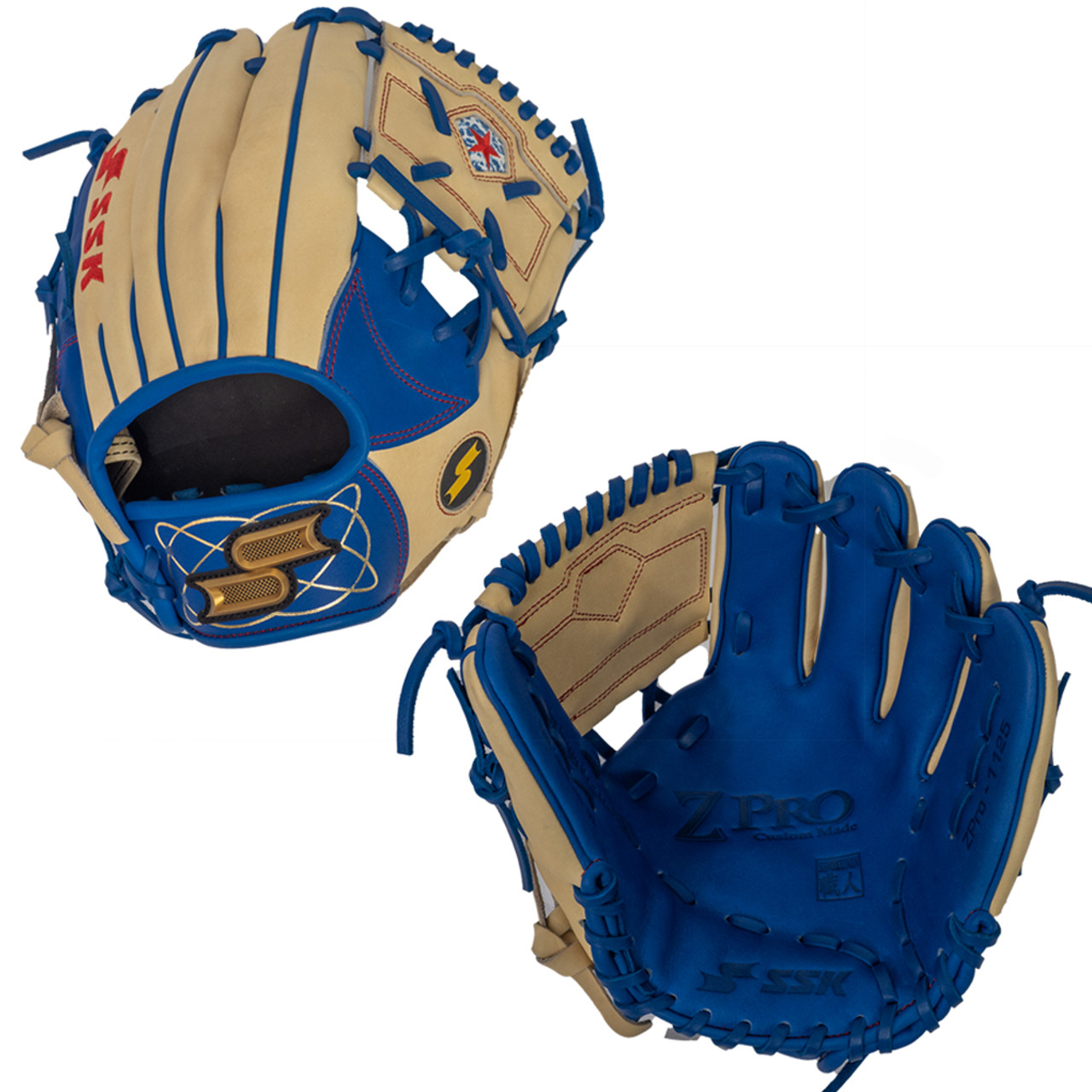 SSK Limited Edition Javy Baez ZPro 11.25 Infield Baseball Glove  ZPJAVY-1125NVYCOL2