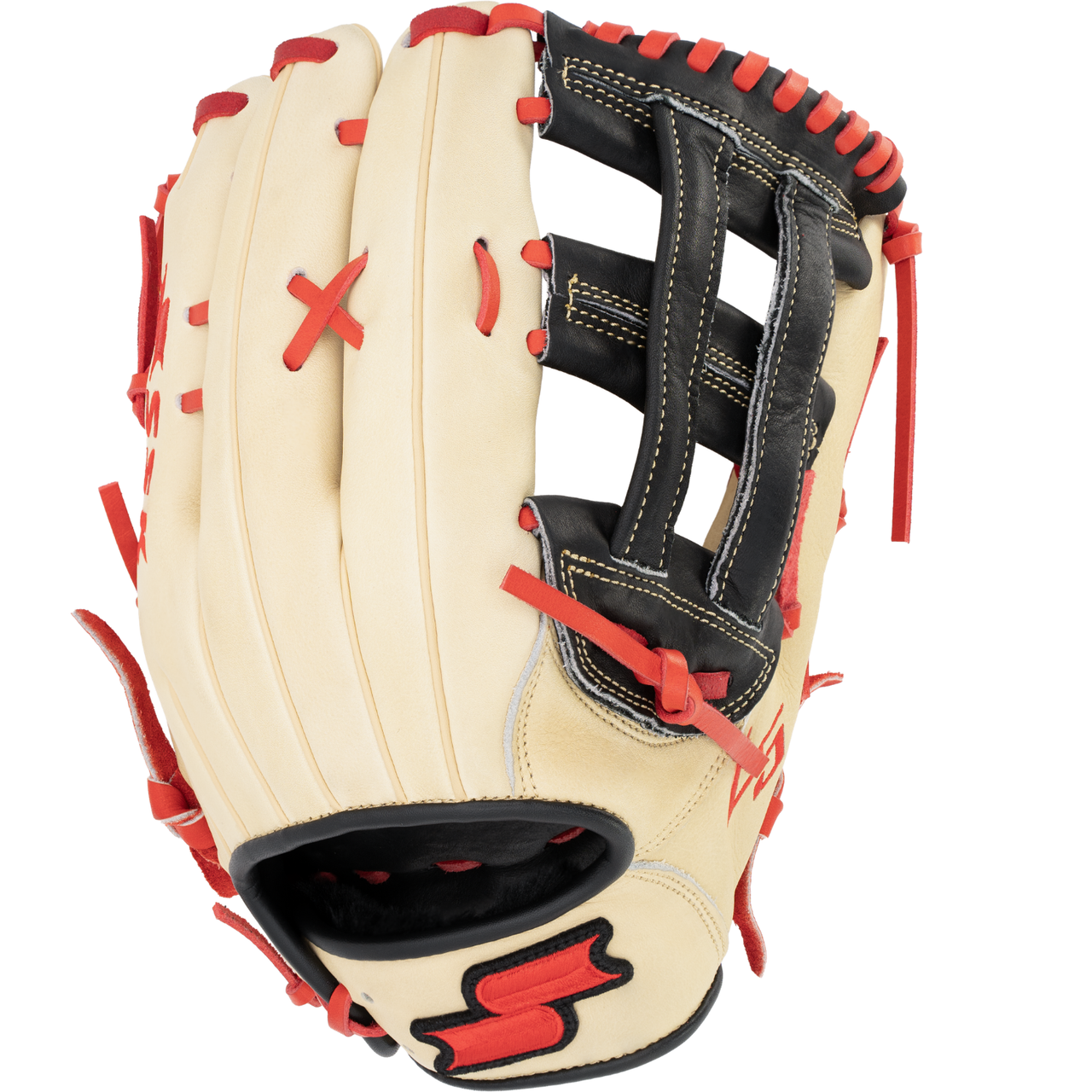 SSK Z5 Craftsman 12.75” Outfield Baseball Glove Z5-1275CMLBLKRED3