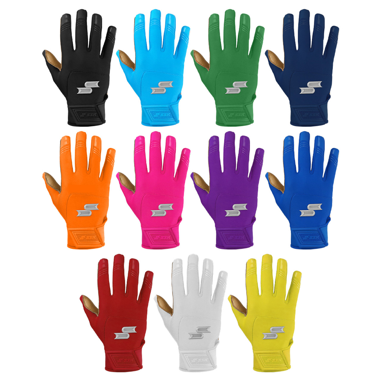 SSK X1 Color Rush Adult Baseball Batting Gloves