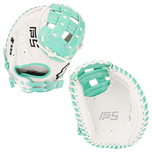SSK FP5 33" Fastpitch Softball Catcher's Mitt FP5-3300WHTMNT12