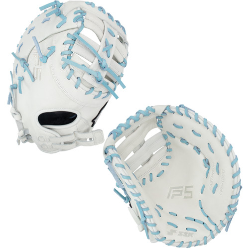 SSK FP5 12.5" Fastpitch Softball First Base Mitt FP5-1250WHTCOL13