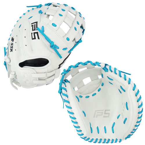 SSK FP5 33" Fastpitch Softball Catcher's Mitt FP5-3300WHTEBL12