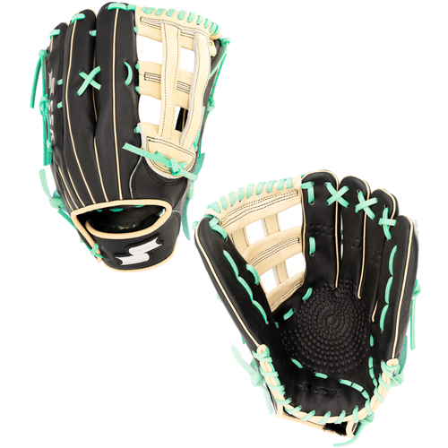 SSK ZSLOW DIMPLE 13” Slowpitch Softball Glove ZSD-1300BLKCMLMNT3