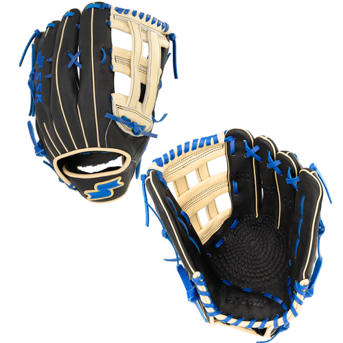 SSK ZLOW DIMPLE 13” Slowpitch Softball Glove ZSD-1300BLKCMLRYL3
