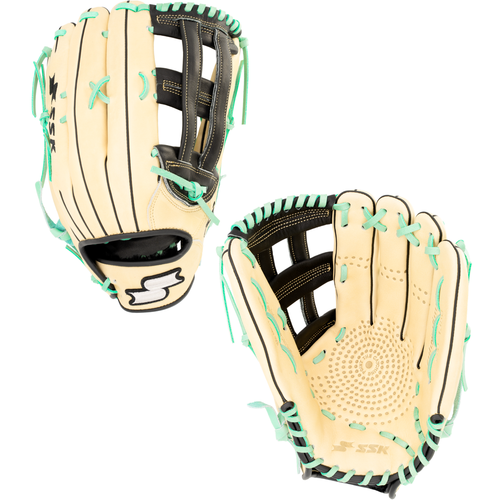 SSK ZSLOW DIMPLE 13.5” Slowpitch Softball Glove ZSD-1350CMLBLKMNT3