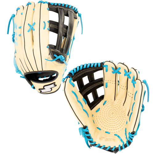 SSK ZSLOW DIMPLE 13.5” Slowpitch Softball Glove ZSD-1350CMLBLKEBL3