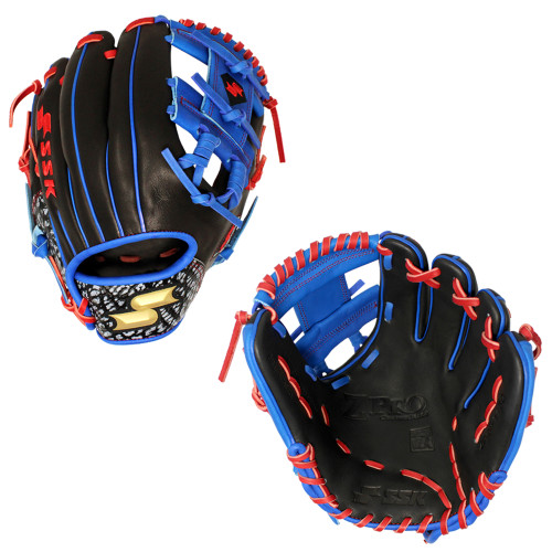 SSK Limited Edition ZPro 11.5" Infield Baseball Glove ZPLE-1150BLKRYLRED1