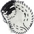 SSK FP5 12.5" Fastpitch Softball First Base Mitt FP5-1250WHTBLK13